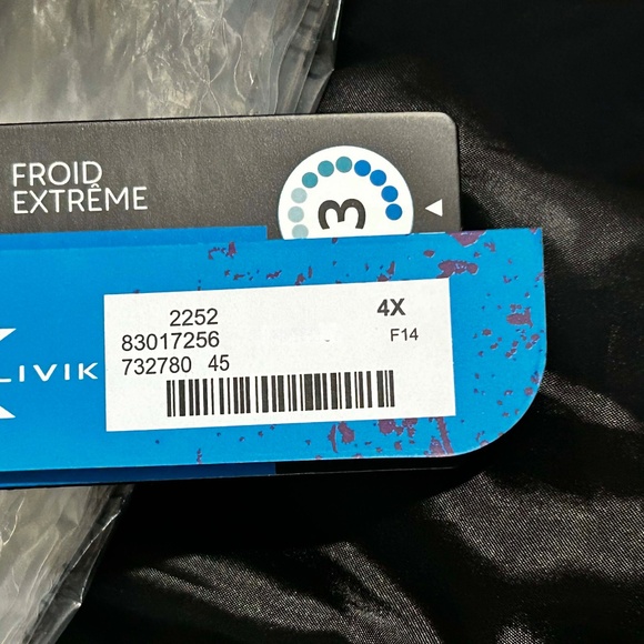COAT, PARKA, LAPIS (Blue), SIZE 4X, FRONT ZIP, DETACHABLE HOOD, LOTS OF POCKETS, - Picture 8 of 9